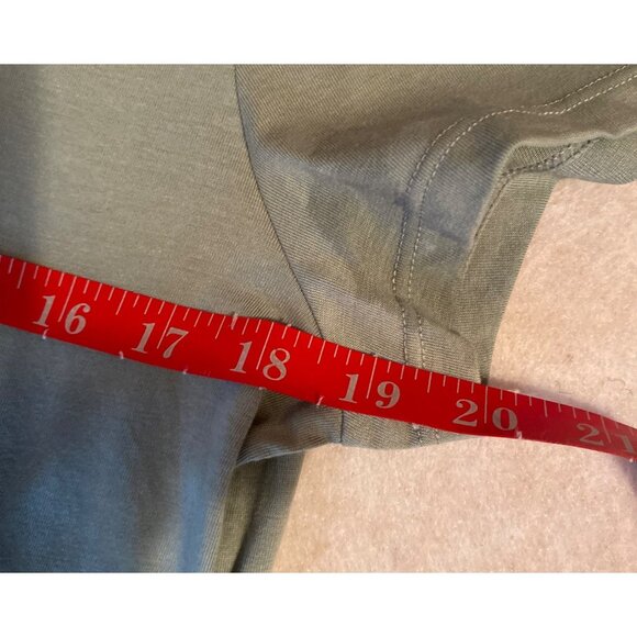 Calvin Klein Jeans Women's Sage Green Logo T-Shirt Large Performance Stretch - Picture 10 of 10